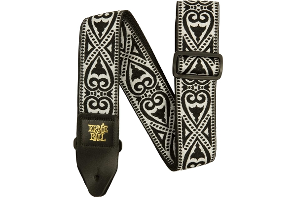 Ernie Ball - 5345 Black Heart Jacquard Strap