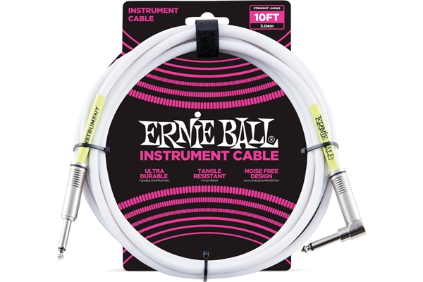 Ernie Ball - 6049 Cavo PVC White 3 m