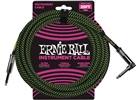 Ernie Ball 6066 Cavo Braided Black/Green 7,62 m