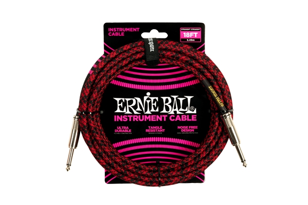Ernie Ball - 6396 Braided Straight Straight 5.5m