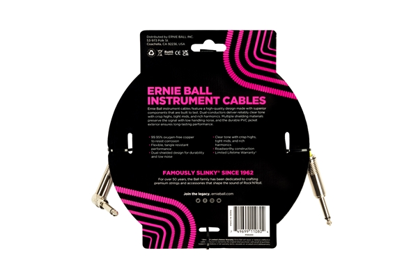 Ernie Ball - 6400 PVC Straight Angle 4.5m