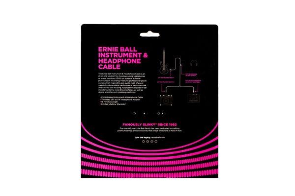 Ernie Ball - 6411 Instrument and Headphone Cable