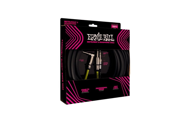 Ernie Ball - 6411 Instrument and Headphone Cable