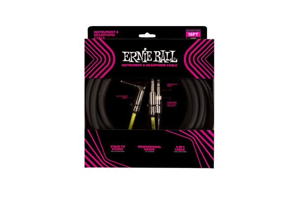 Ernie Ball - 6411 Instrument and Headphone Cable