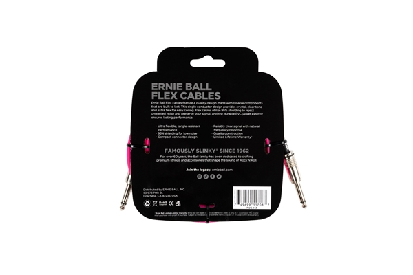 Ernie Ball - 6413 Flex Cable Pink 3m