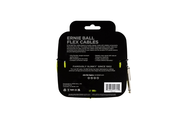 Ernie Ball - 6419 Flex Cable Green 6m