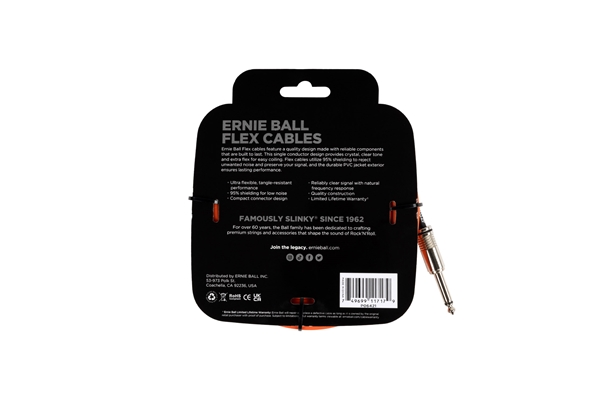 Ernie Ball - 6421 Flex Cable Orange 6m