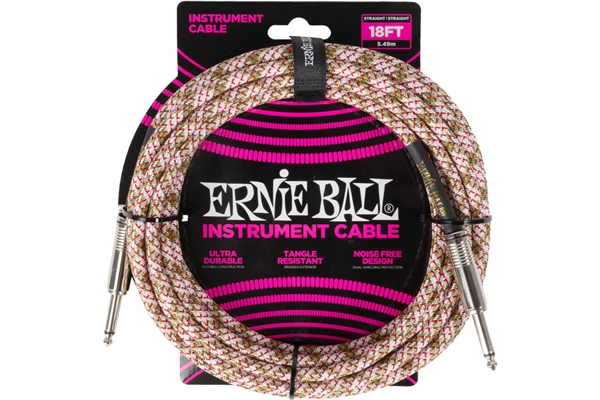 Ernie Ball - 6430 Braided Cables Emerald Argyle 5,5m