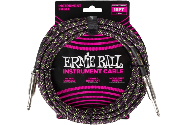 Ernie Ball - 6431 Braided Cables Purple Python 5,5 m