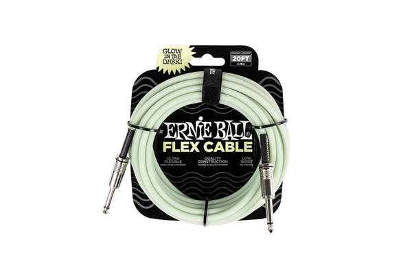 Ernie Ball 6437 Flex Cable Glow in the Dark 6m