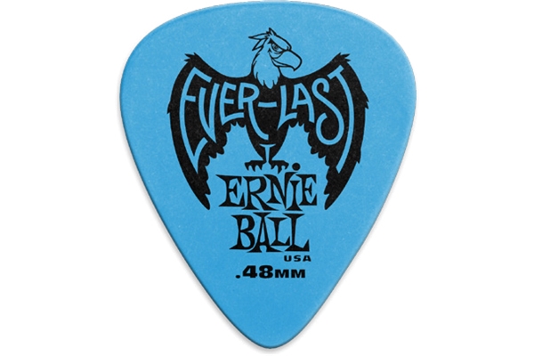 Ernie Ball - 9181 Plettri Everlast Blue 0.48mm Busta da 12