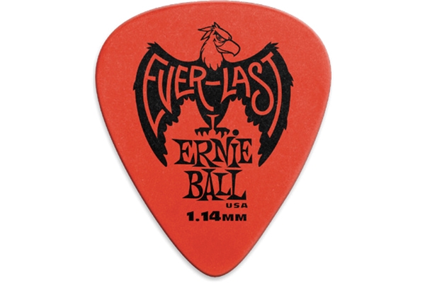 Ernie Ball - 9194 Plettri Everlast Red 1.14mm Busta da 12