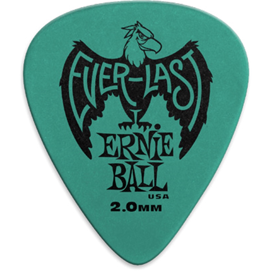 Ernie Ball 9196 Plettri Everlast Teal 2.0mm Busta da 12