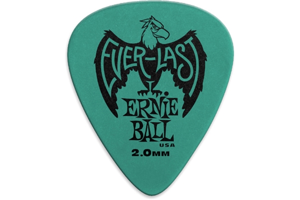 Ernie Ball - 9196 Plettri Everlast Teal 2.0mm Busta da 12