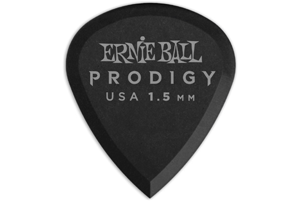 Ernie Ball 9200 Plettri Prodigy Mini Black 1,5 mm Busta da 6