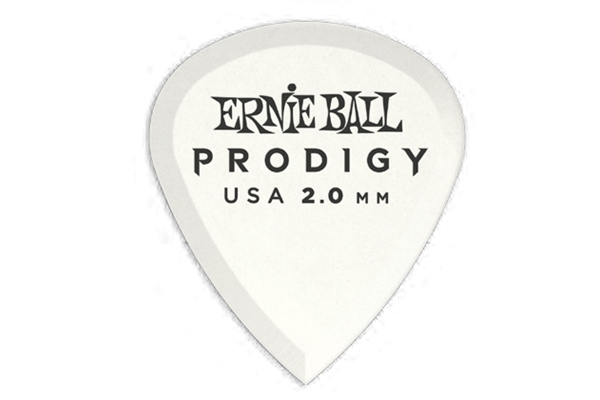 Ernie Ball 9203 Plettri Prodigy Mini White 2,0 mm Busta da 6