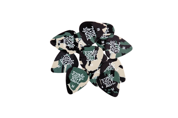 Ernie Ball - Plettri Mimetici Medium Busta da 12