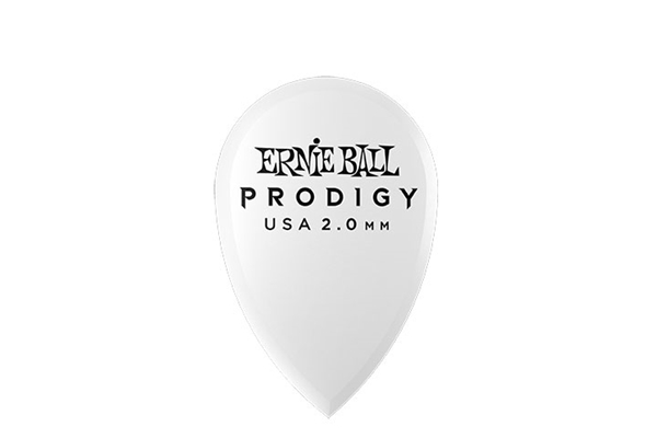 Ernie Ball - 9336 Plettri Prodigy Teardrop White 2,0 mm Busta 6