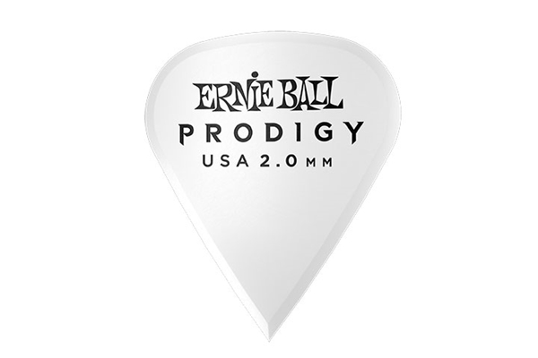 Ernie Ball - 9341 Plettri Prodigy Sharp White 2,0 mm Busta 6