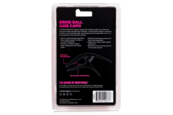 Ernie Ball 9600 Axis Capo Black