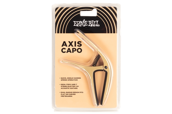 Ernie Ball - 9606 Axis Capo Gold Satin 2021