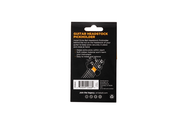 Ernie Ball - 9641 Pickholder Guitar Headstock