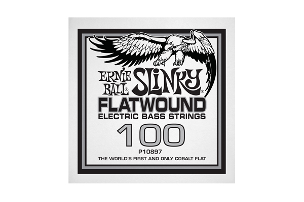 Ernie Ball - 0897 Cobalt Flatwound Bass .100