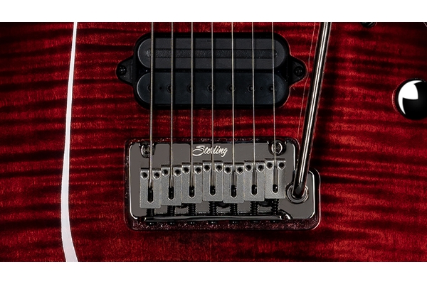 Sterling by Music Man - Majesty DiMarzio 7 Corde Royal Red