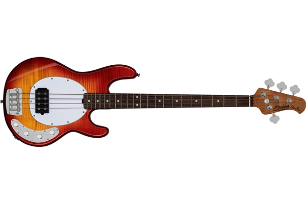 Sterling by Music Man - StingRay RAY34 Flame Her. Cherry Burs