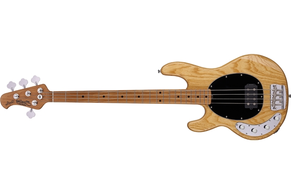 Sterling by Music Man - StingRay Ray34 4 Natural Ash Tastiera Acero Roasted Left