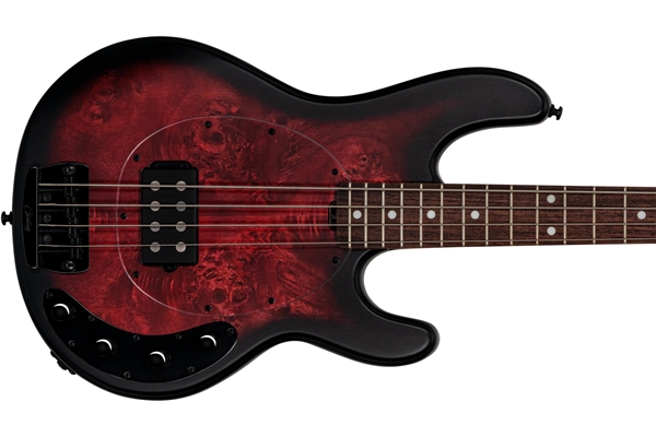 Sterling by Music Man - StingRay RAY34 Dark Scarlet Burst Sat