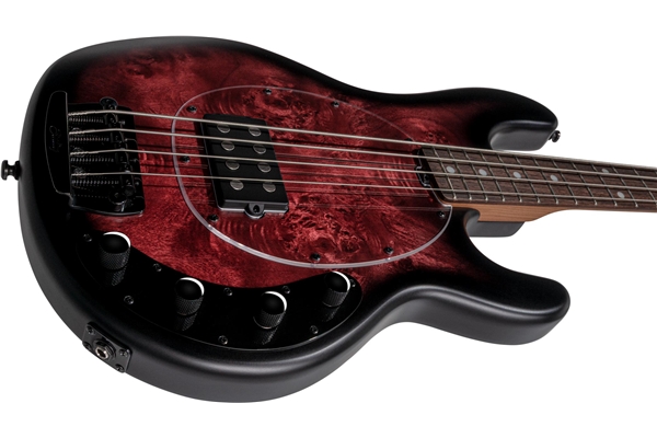 Sterling by Music Man - StingRay RAY34 Dark Scarlet Burst Sat