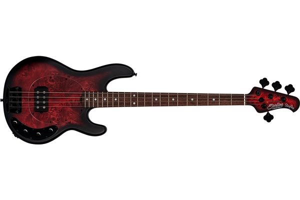 Sterling by Music Man StingRay RAY34 Dark Scarlet Burst Sat