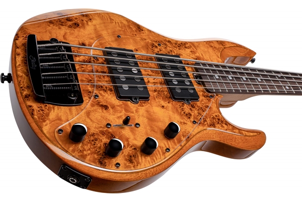 Sterling by Music Man - StingRay5 HH RAY35HH Poplar Burl Ambe