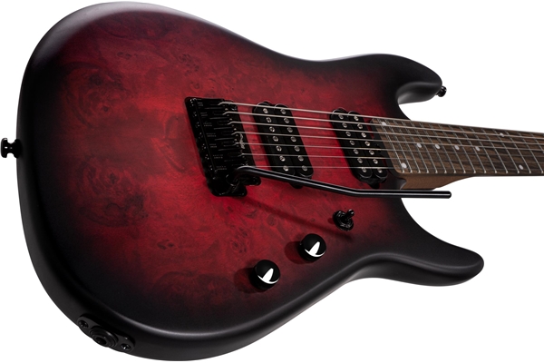 Sterling by Music Man - Richardson 7 Dark Scarlet Burst Satin