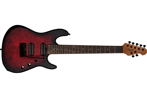 Sterling by Music Man Richardson 7 Dark Scarlet Burst Satin