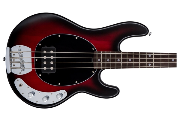 Sterling by Music Man - Stingray Ray4 4 Red Burst Satin