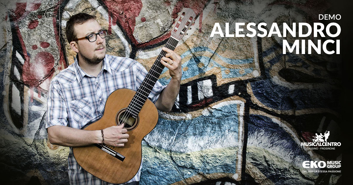 Alessandro Minci presenta i più ambiti prodotti del catalogo Eko Guitars, Esteve e Heart Sound