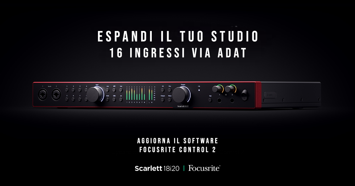 Focusrite Scarlett 4th Gen: ancora più potente Focusrite Scarlett 4th Gen: ancora più potente