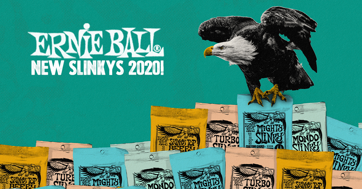 Ernie Ball | Quattro nuovi set di corde nella famiglia Slinky 2020 Ernie Ball | Quattro nuovi set di corde nella famiglia Slinky 2020