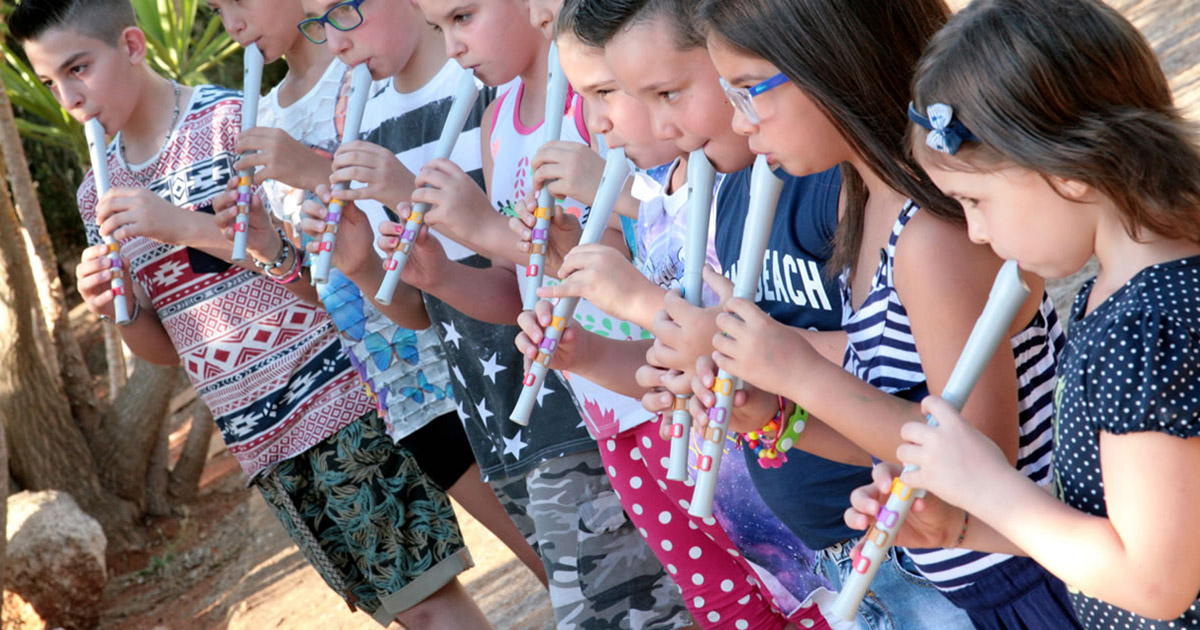 Flauto Facile FF1 con tasti multicolore per bambini adatto per lo studio a scuola