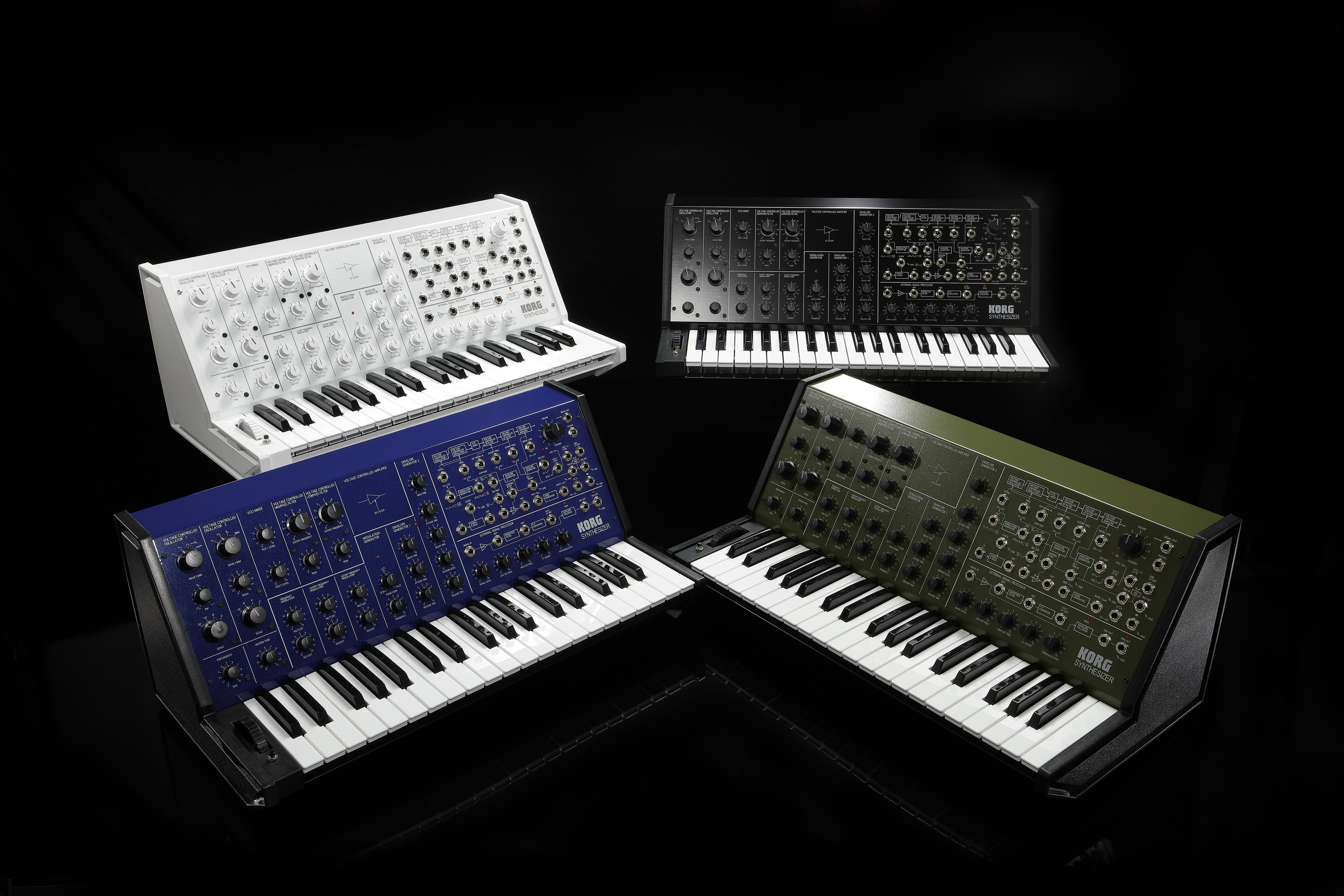 Tutta i modelli disponibili della edizione 2020 del noto sintetizzatore Vintage MS-20 di KORG