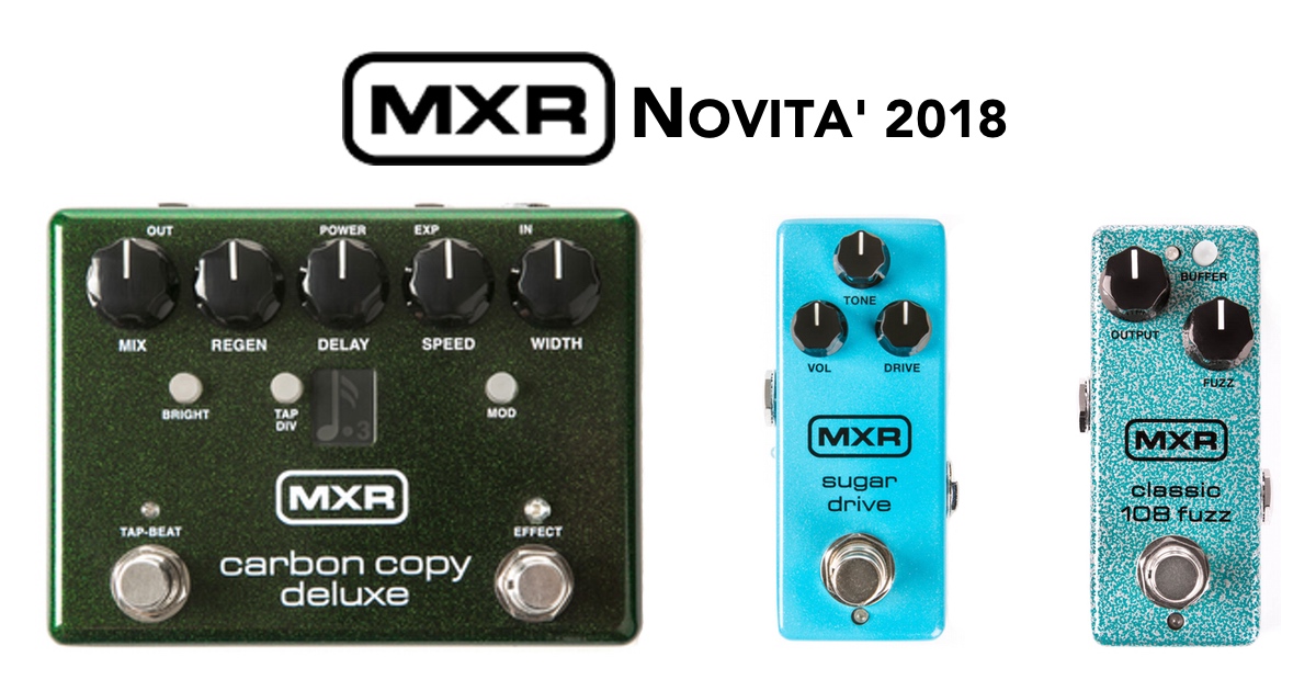 MXR Novità 2018 MXR Novità 2018