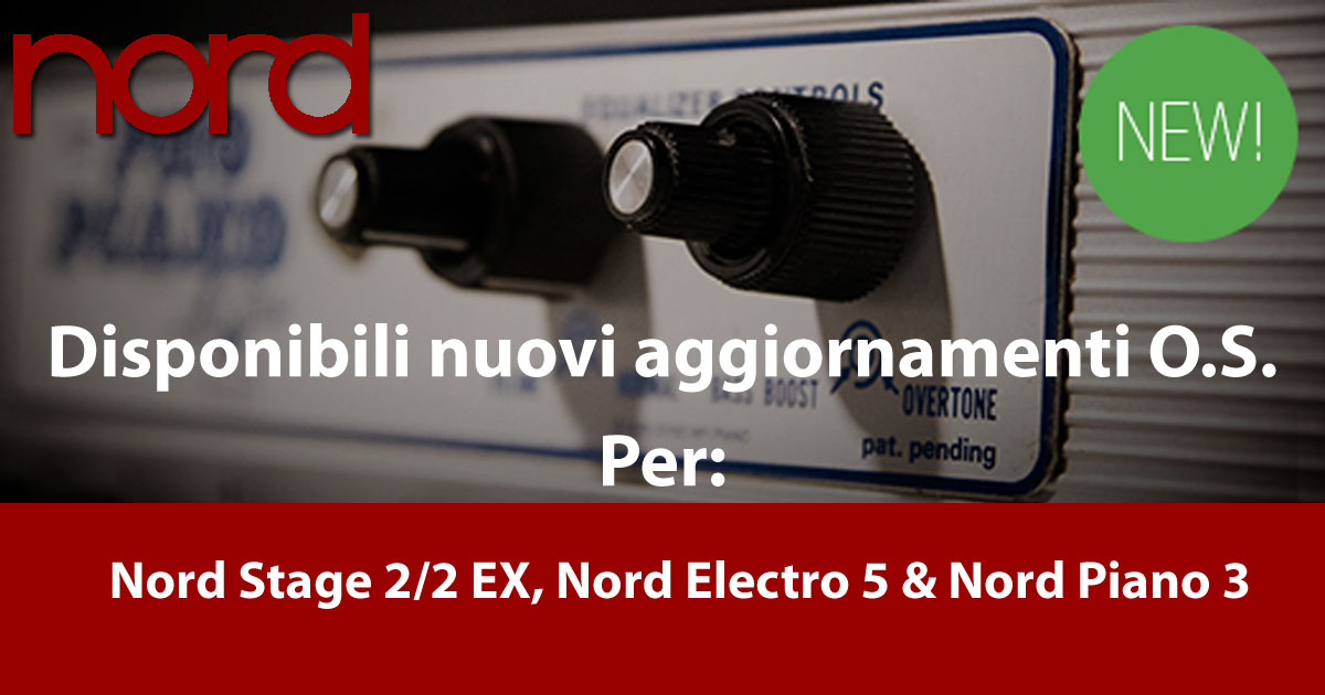 Nord rilascia nuovi aggiornamenti per le tastiere della passata generazione