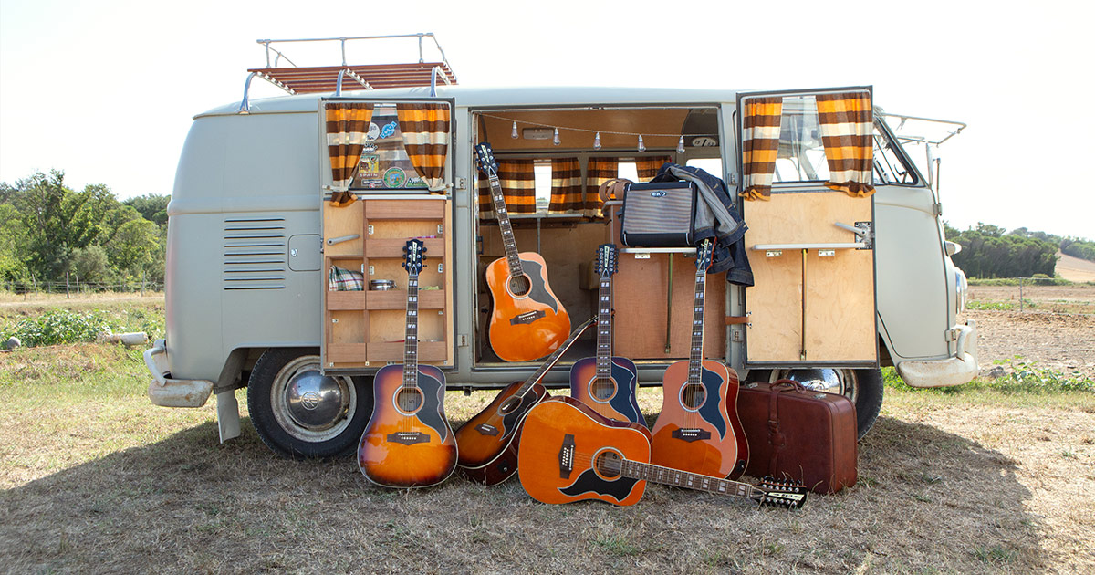 Eko Guitars continua la tradizione della celebre Ranger con la linea Vintage Reissue che ripropone diverse caratteristiche dei modelli originali, come il manico bolt-on, la selletta regolabile in alluminio, lo zero-fret e i dot rettangolari. Eko Guitars continua la tradizione della celebre Ranger con la linea Vintage Reissue che ripropone diverse caratteristiche dei modelli originali, come il manico bolt-on, la selletta regolabile in alluminio, lo zero-fret e i dot rettangolari.