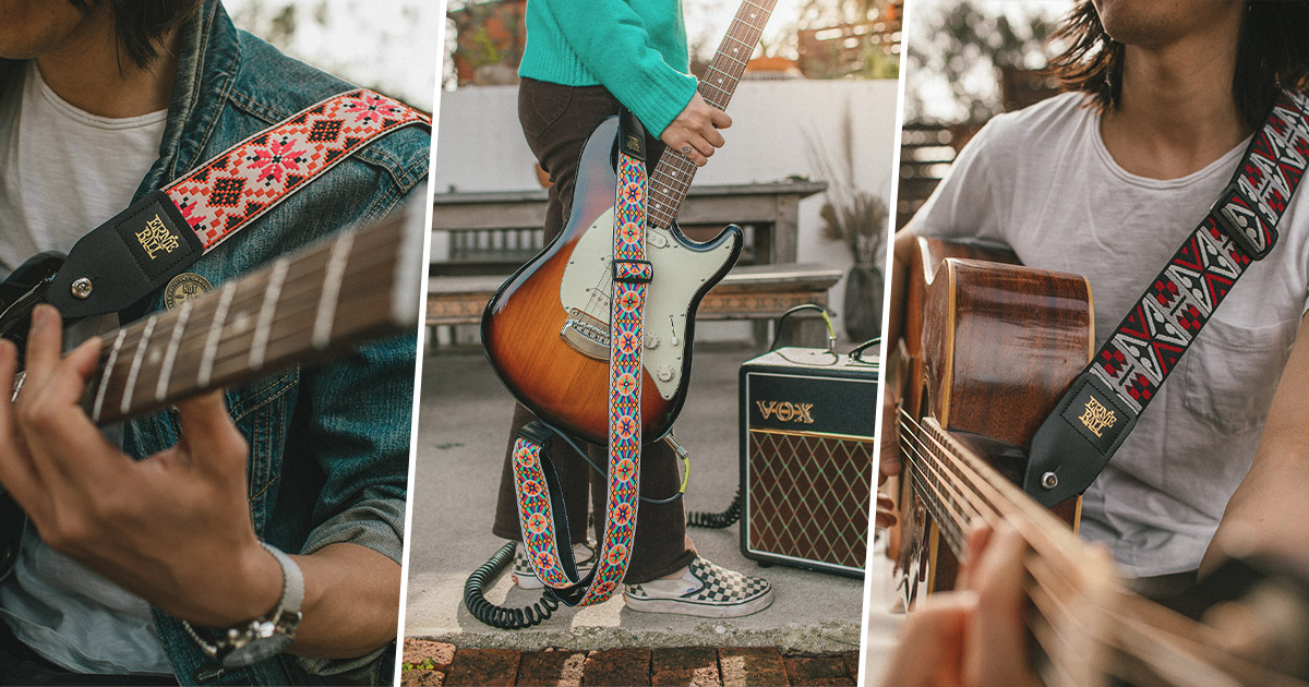 Cinque nuove finiture per le conclamate tracolle per chitarra e basso della serie Jacquard di casa Ernie Ball Cinque nuove finiture per le conclamate tracolle per chitarra e basso della serie Jacquard di casa Ernie Ball