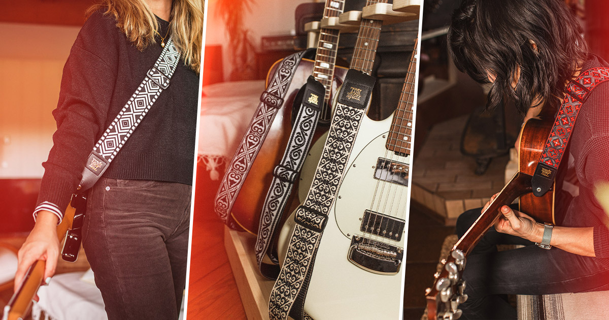 Le nuove tracolle Jacquard per l'estate 2022 di casa Ernie Ball Le nuove tracolle Jacquard per l'estate 2022 di casa Ernie Ball
