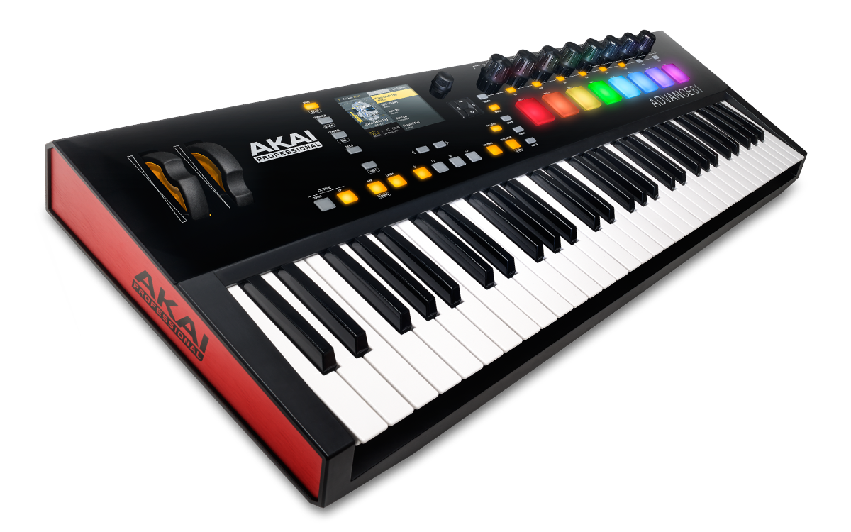 AKAI PRO ADVANCE 61: MASTER KEYBOARD MIDI USB PER CONTROLLARE TUTTI I VST IN CUBASE, LOGIC, ABLETON LIVE