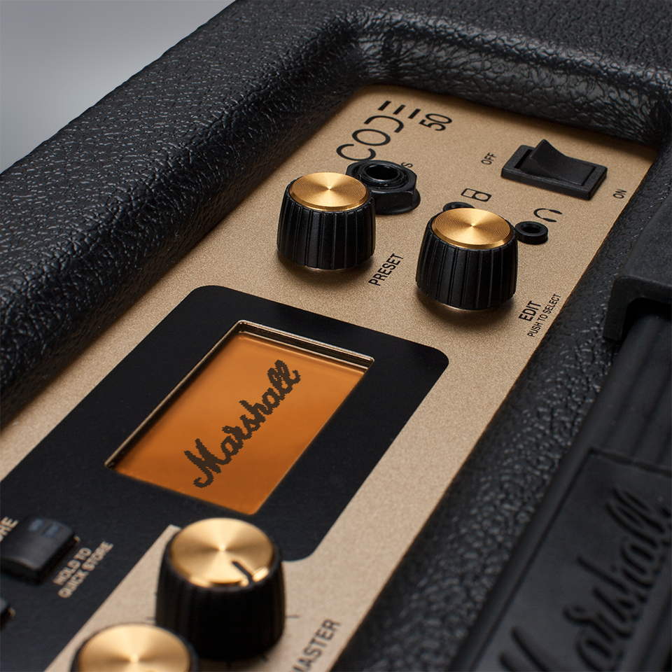 Pannello e schermo del Marshall Code 50 Combo