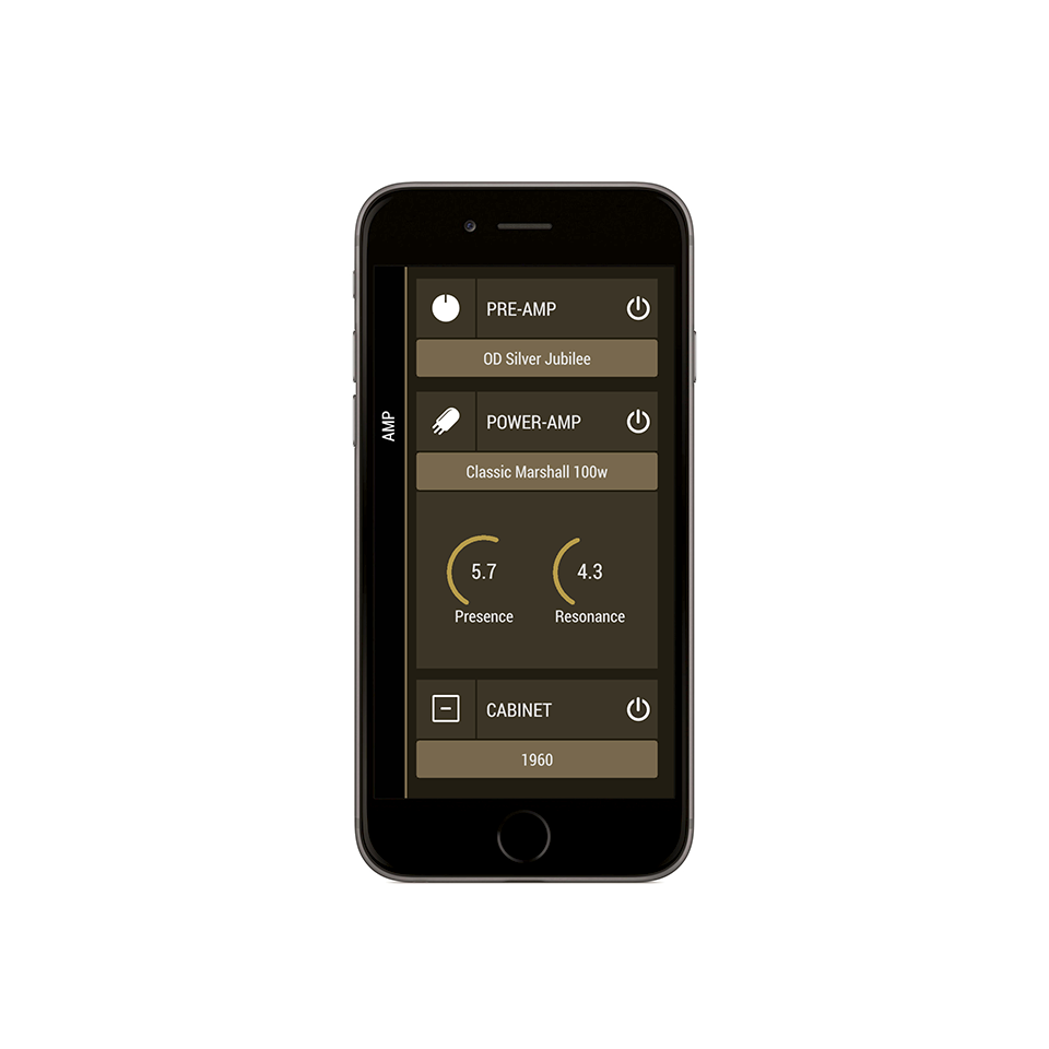 Schermata app Marshall Gateway per amplificatore Marshall CODE combo e testata